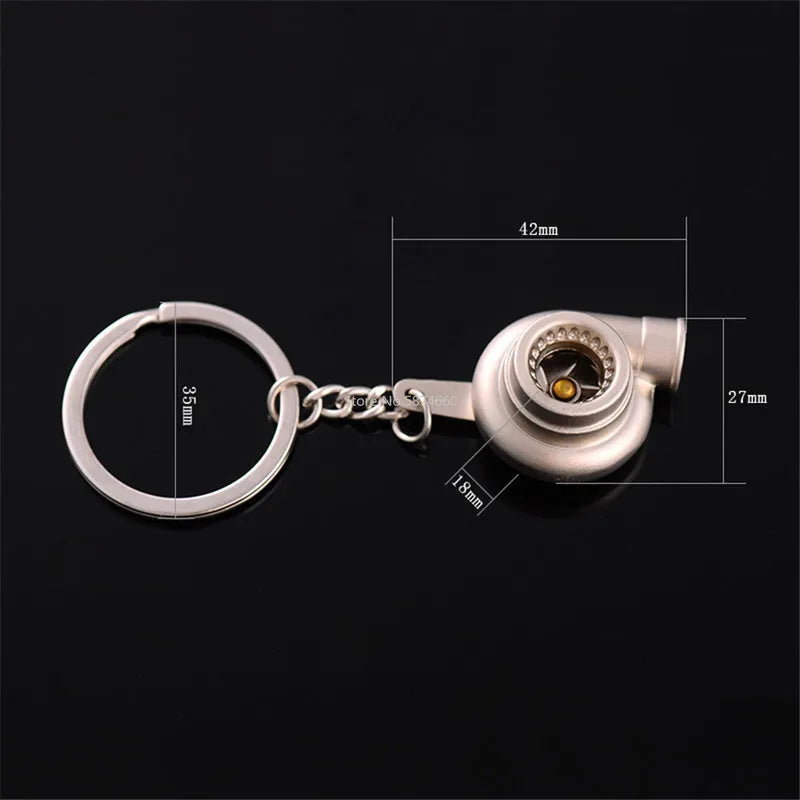 Mini Turbo Turbocharger Keychain