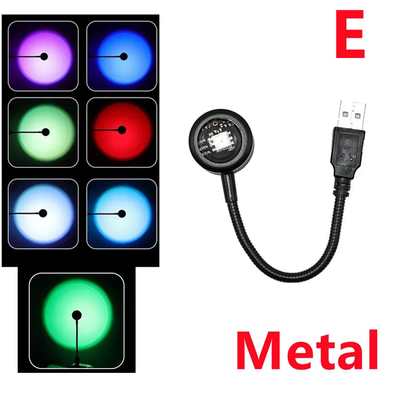 Led Sunset Lamp Projector