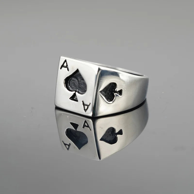 Vintage Lucky Poker Opening ring