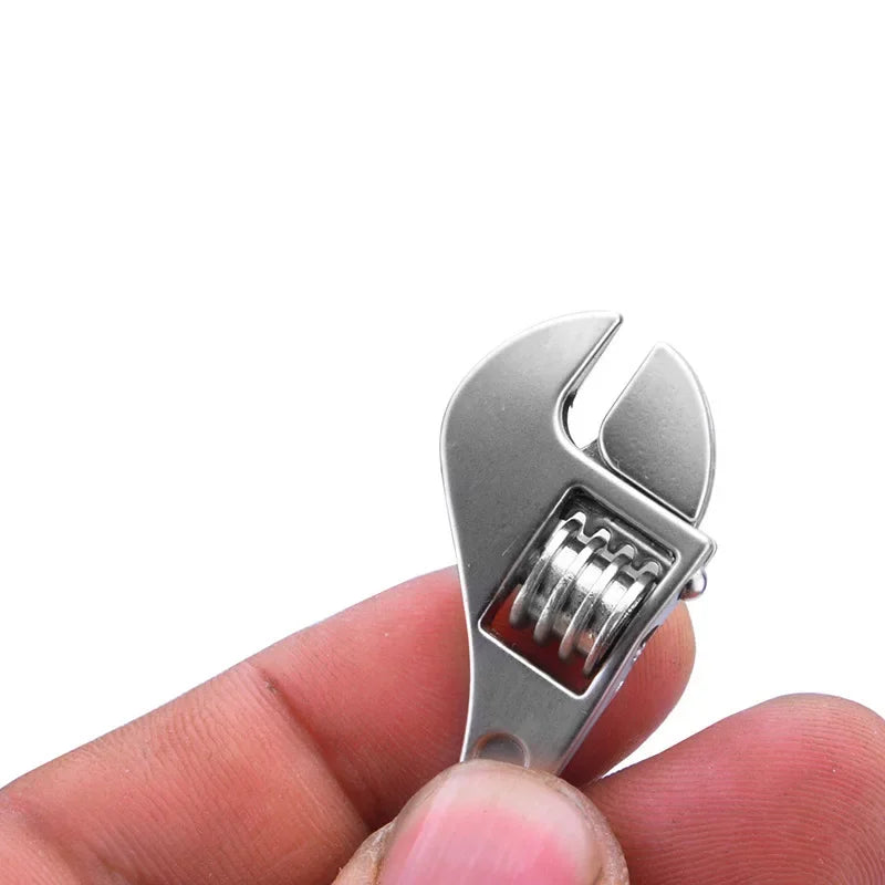 Metal adjustable  Wrench Keychain