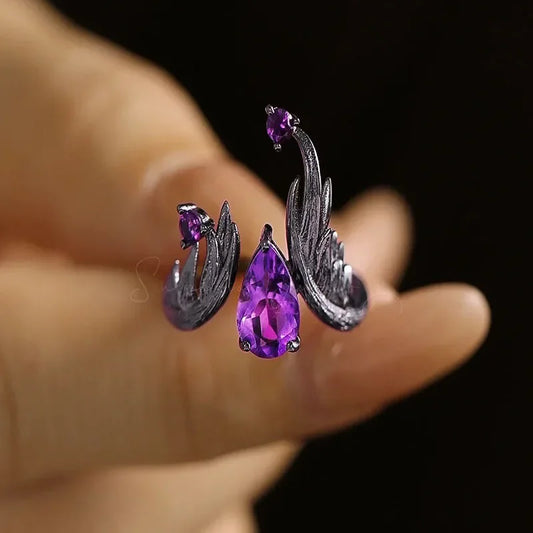 Purple Zircon Elf Ring