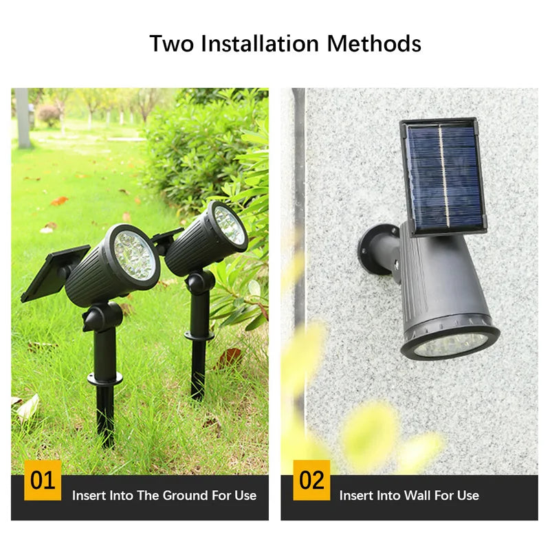 9 waterproof LED Solar Spotlights