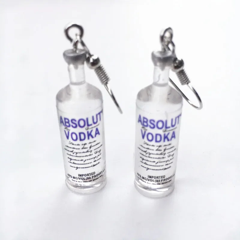 Transparent Bottle Dangle Earrings