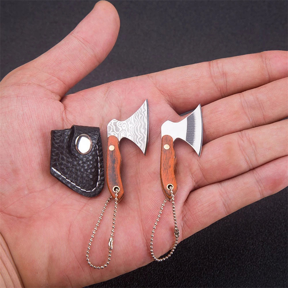 Mini Stainless Steel Small Axe Portable Key Chain