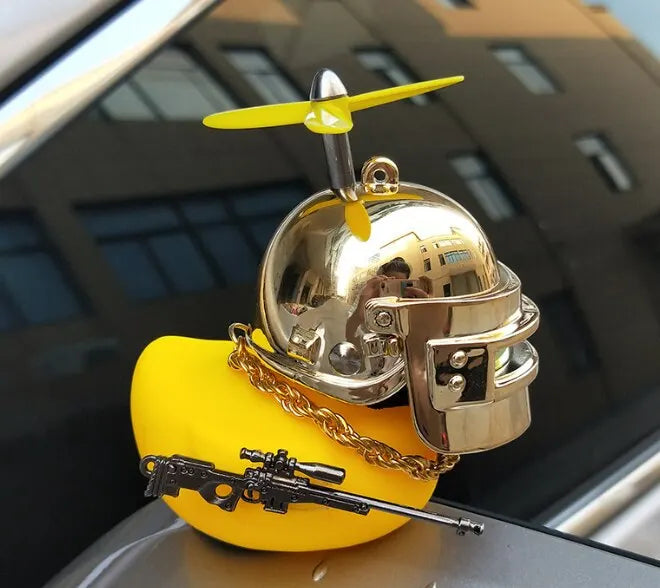 Broken Wind Rubber Duck  Car Accessory