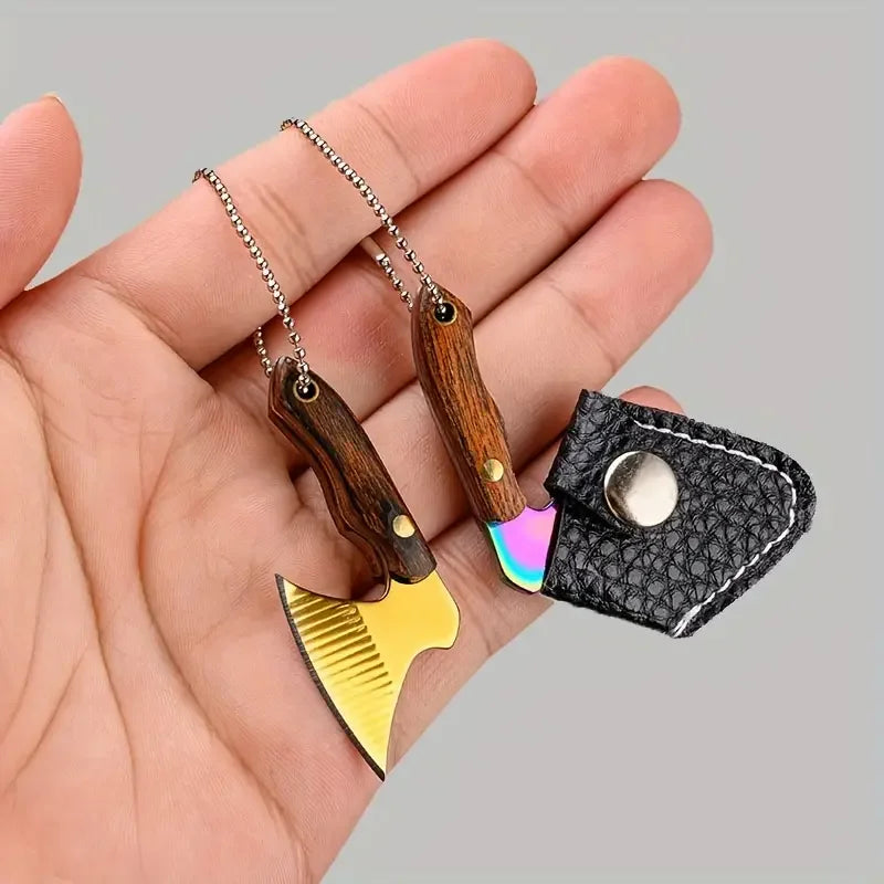 Mini Stainless Steel Small Axe Portable Key Chain