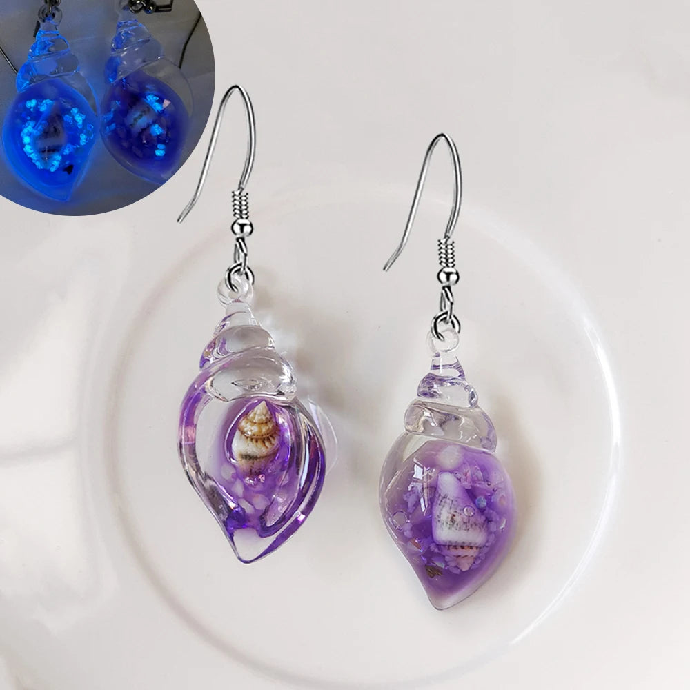 Ghost in Bottle Earrings Glow in the Dark