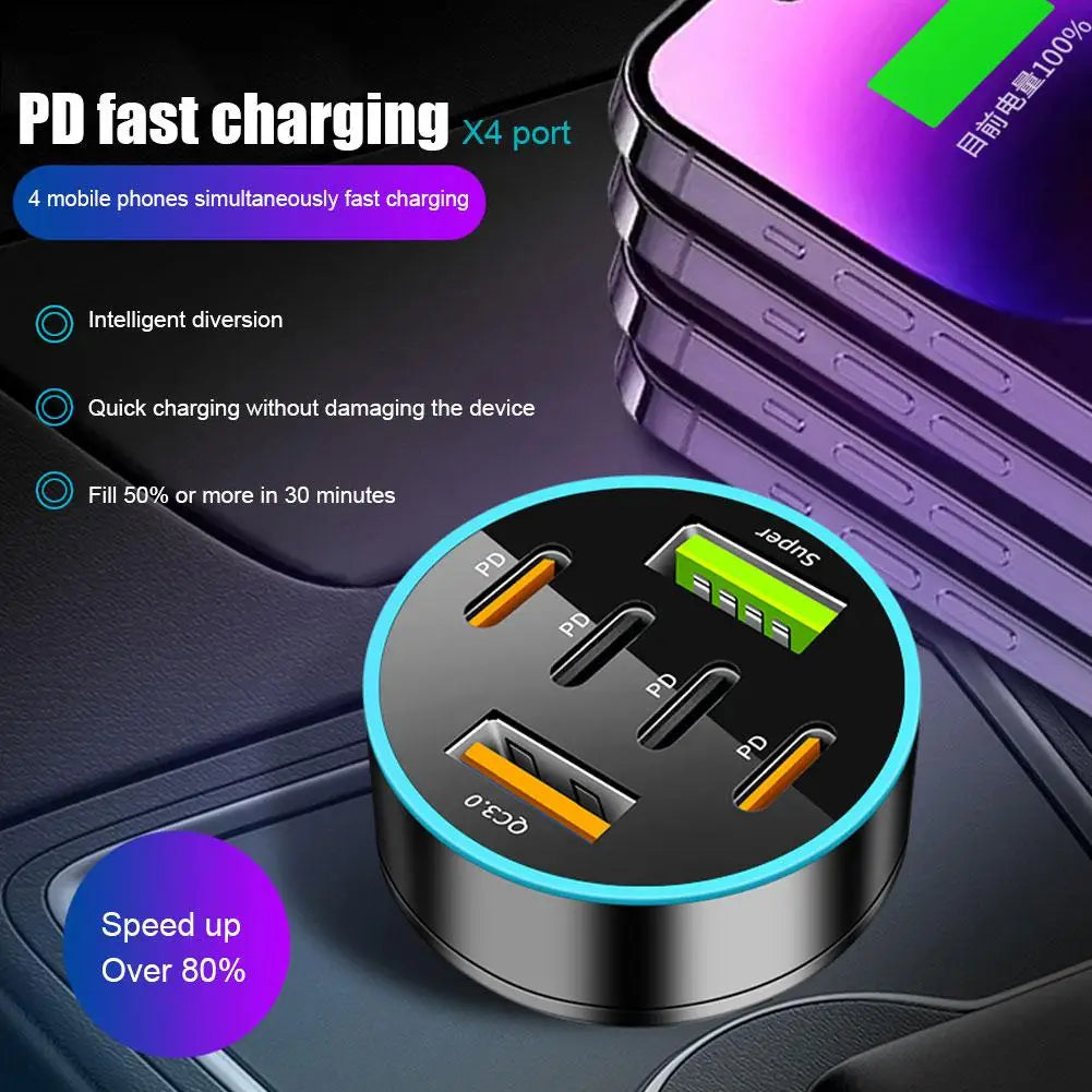 66W USB Car Charger