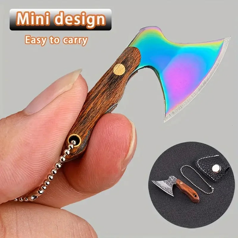 Mini Stainless Steel Small Axe Portable Key Chain