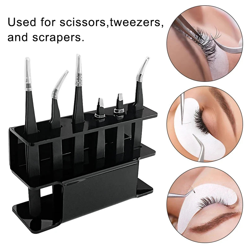 Acrylic Eyelash Tweezers Holder