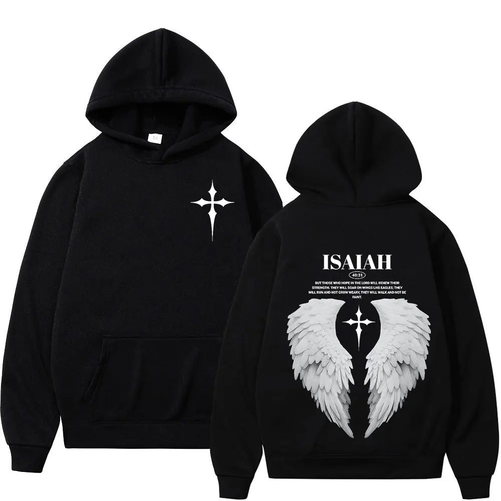 Christian Jesus Wing Bible Verse Hoodie