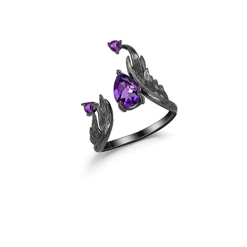 Purple Zircon Elf Ring