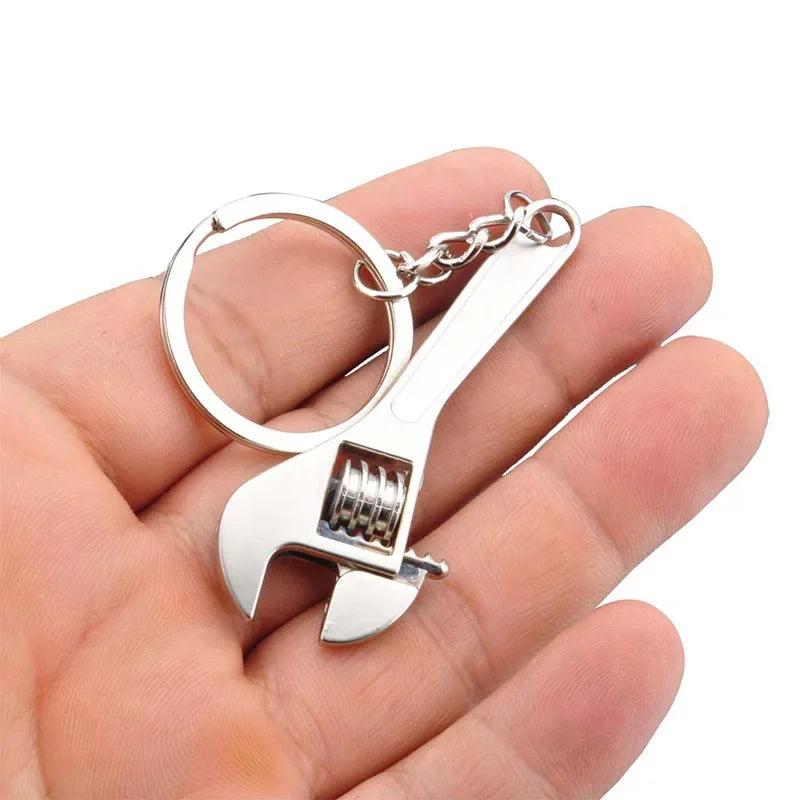 Metal adjustable  Wrench Keychain