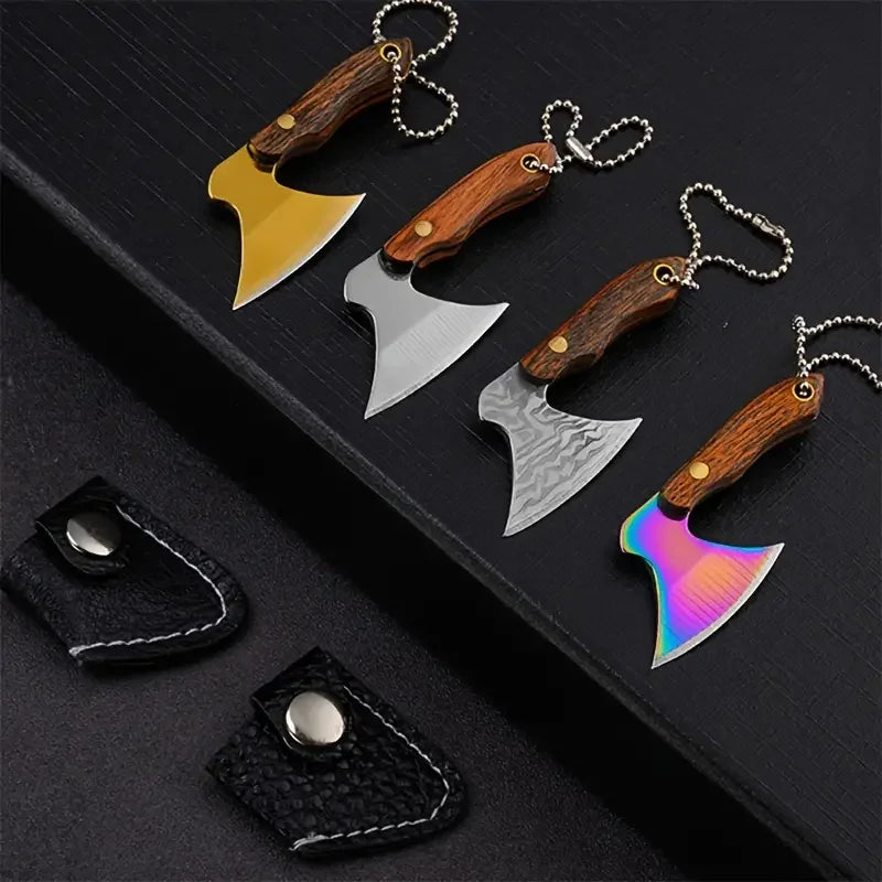 Mini Stainless Steel Small Axe Portable Key Chain