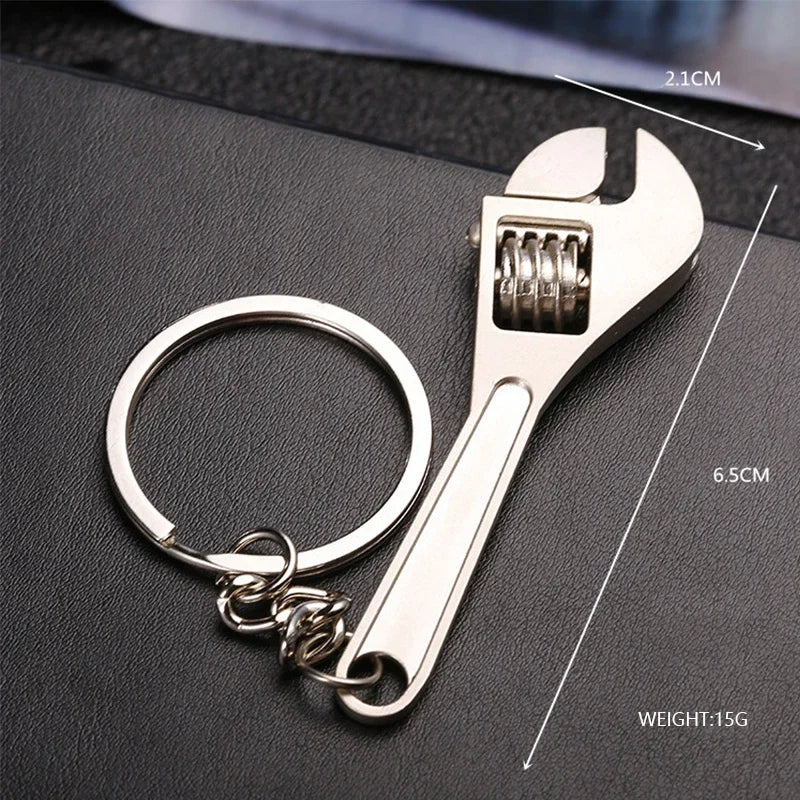 Metal adjustable  Wrench Keychain