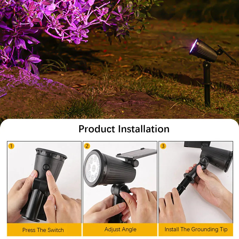 9 waterproof LED Solar Spotlights