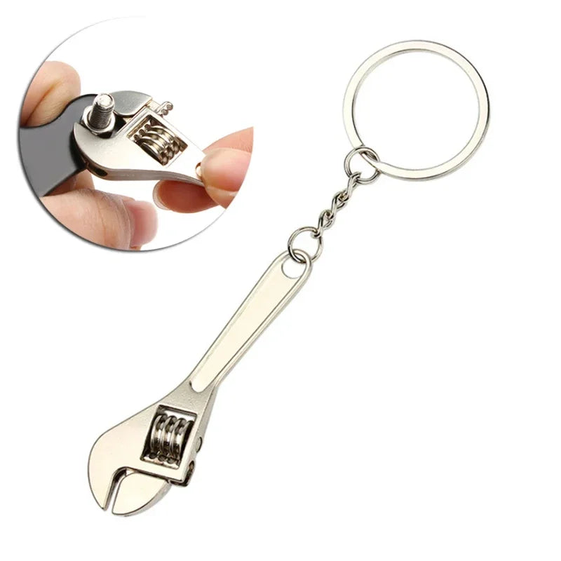 Metal adjustable  Wrench Keychain